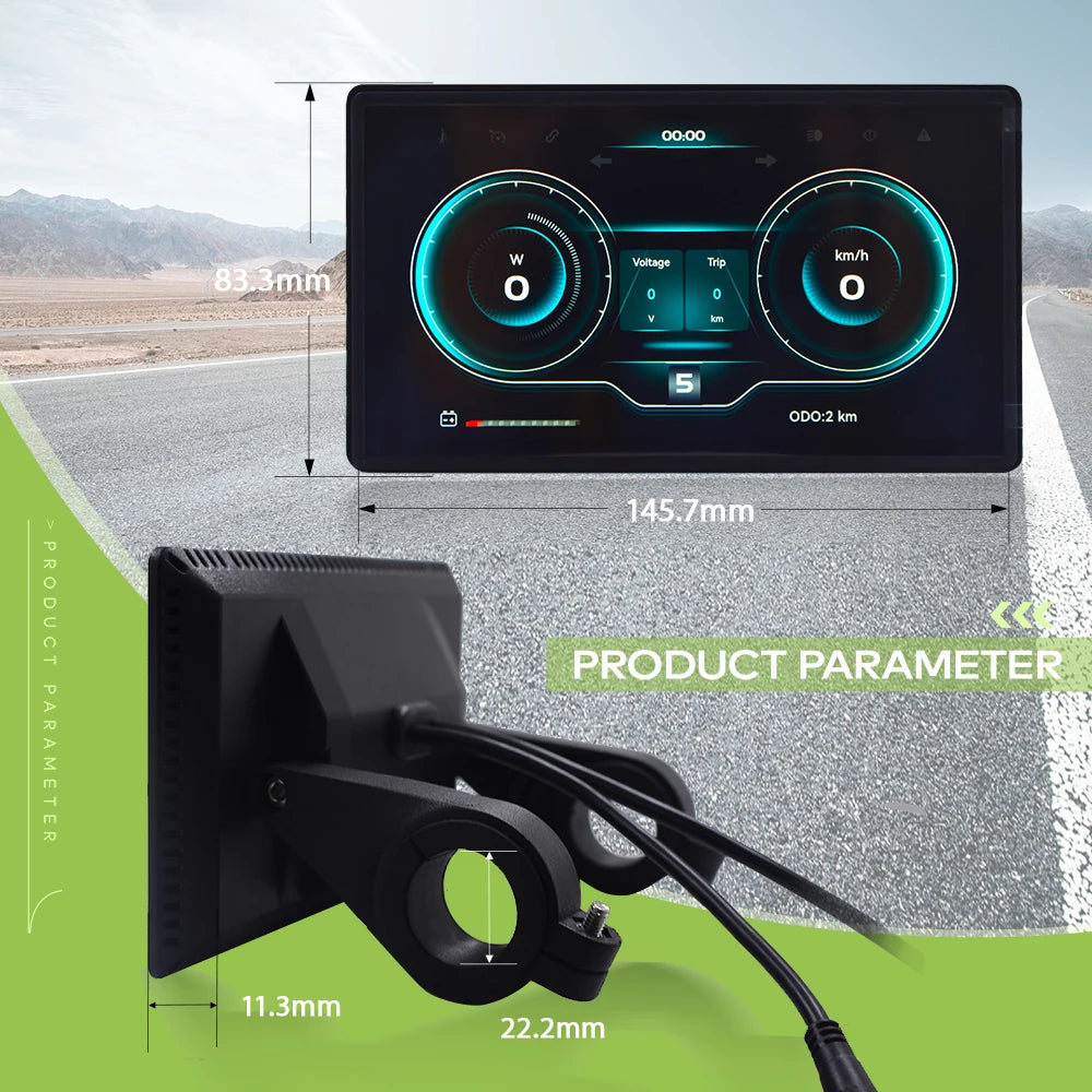 H8 NEW【UART2】 Electric Bicycle Computer Screen projection navigation Digital Stopwatch Speedometer for Ebike Cyclling Odomete