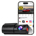 REDTIGER A1 4K Mini Dash Cam WiFi & APP Control Compact Car Camera Super Night Vision G-Sensor 24H Parking Mode Loop Recording
