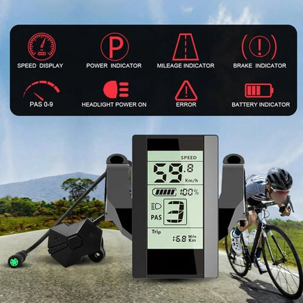 Electric Bicycle LCD Display Indicator for Bafang/ 8fun Mid Drive Motor C965 C18 850C 750C Bluetooth for Ebike Conversion Kit