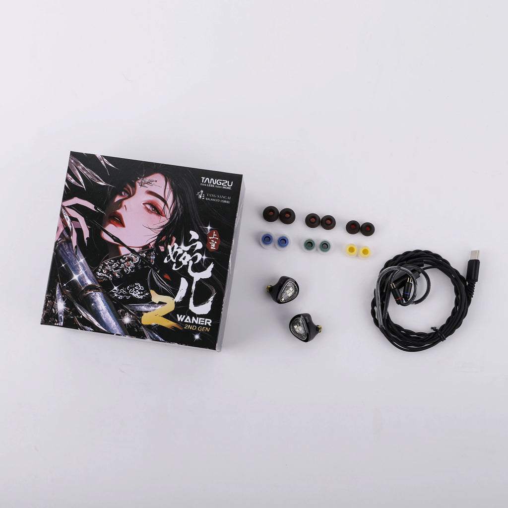 TANGZU Wan'er S.G II 10mm Dynamic Driver with PET Diaphragm IEM Earphones with 3.5mm/4.4mm/Type-C Options