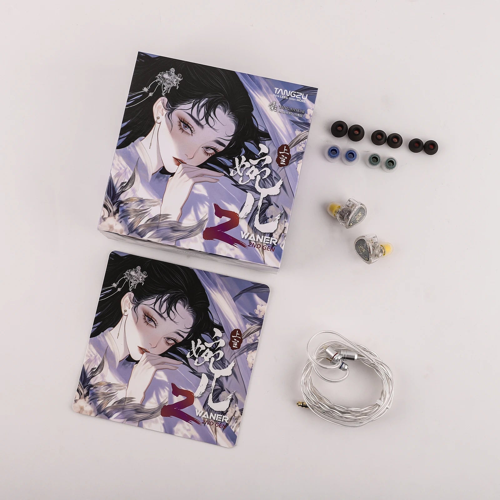 TANGZU Wan'er S.G II 10mm Dynamic Driver with PET Diaphragm IEM Earphones with 3.5mm/4.4mm/Type-C Options