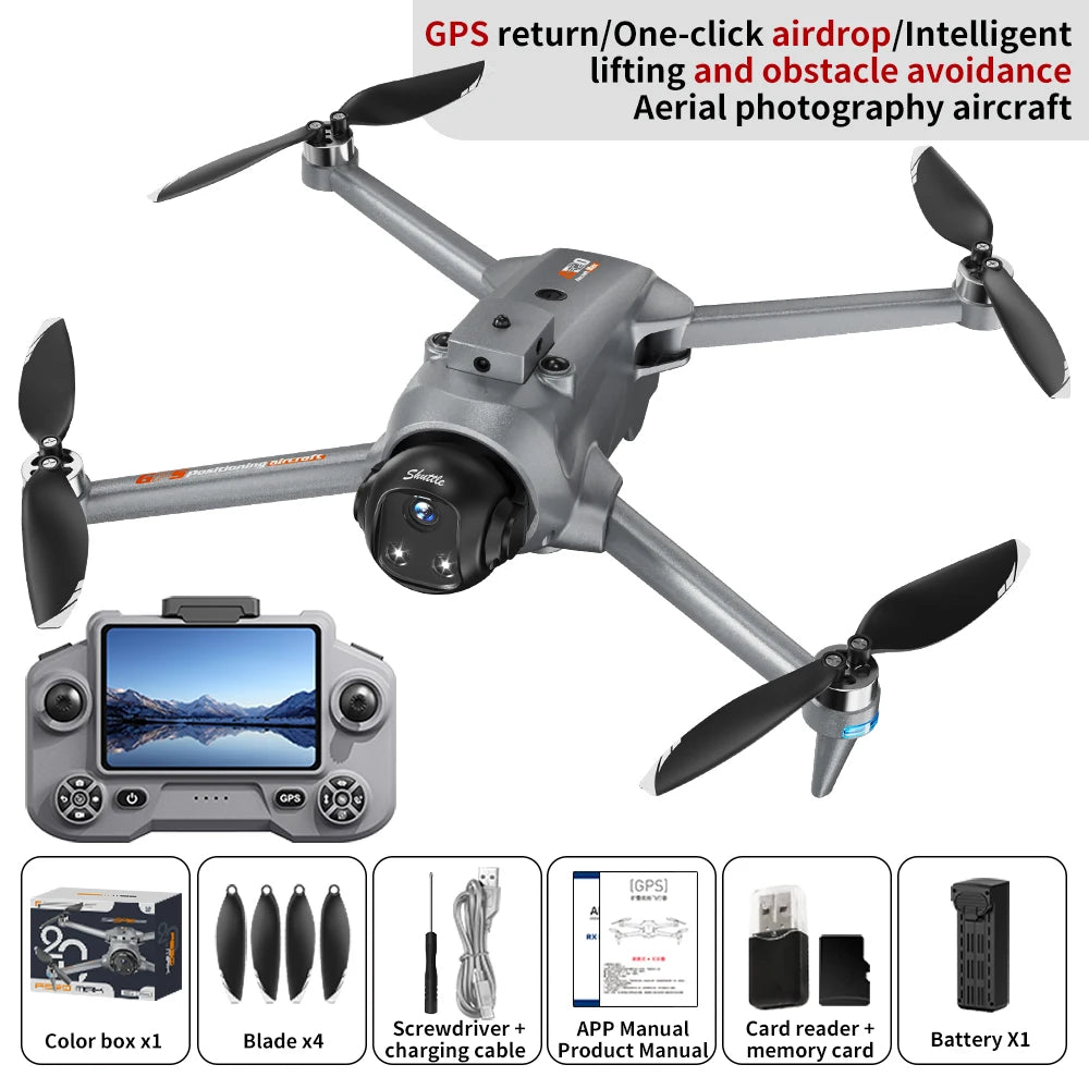 2025 NEW FPV GPS positioning brushless motor optical flow positioning 180° adjustable lifting obstacle avoidance belt airdrop