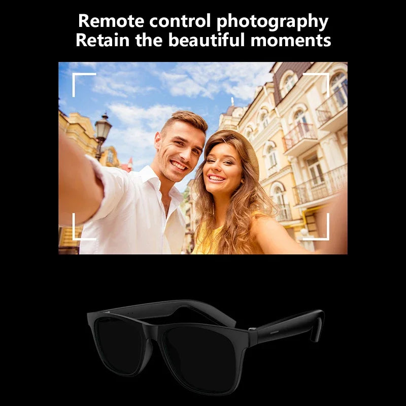 Lenovo AI Smart Glasses 8K Remote Control Touch Photo Camera Recording Voice Assistant Translator Wireless Bluetooth Sunglasses