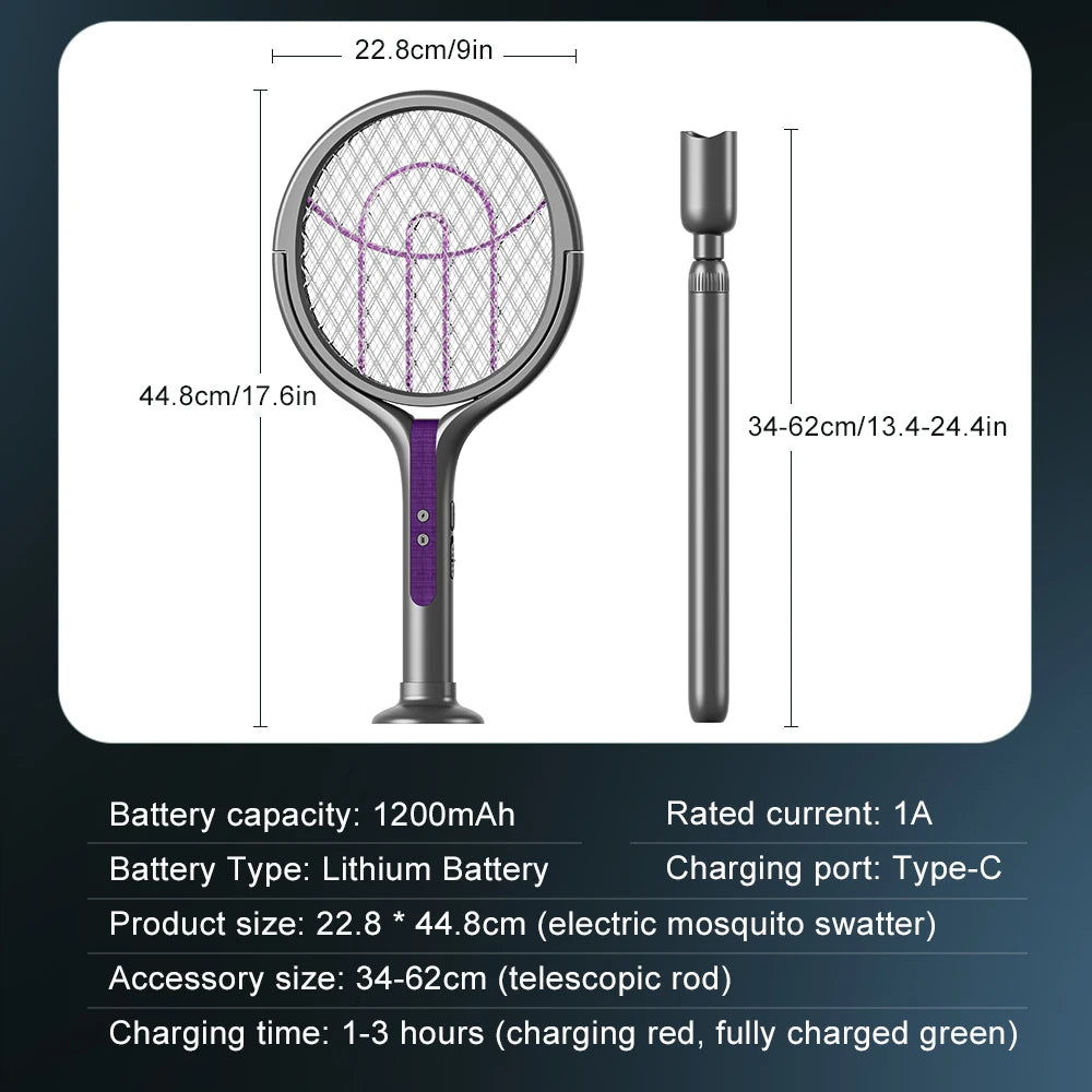 2-in-1 multi functional mosquito killer multi functional electric fly mosquito killer lamp angle retractable USB reactive
