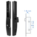 WINFREE 3D Face Recognition Smart Door Lock Slim Door Smart Lock Fingerprint Passcode Card Tuya APP Control Digital Lock Waterproof and Rechargeable Battery Intelligent Lock for Front Door and Gate