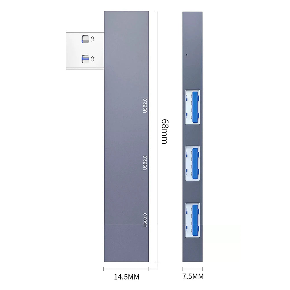 1/2PCS 3 in 1 USB HUB OTG USB 3.0/Type-C 3.0 To 3 USB USB Splitter Hub Speed 5.0Gbps 3 Port Type C HUB for PC Laptop Computer