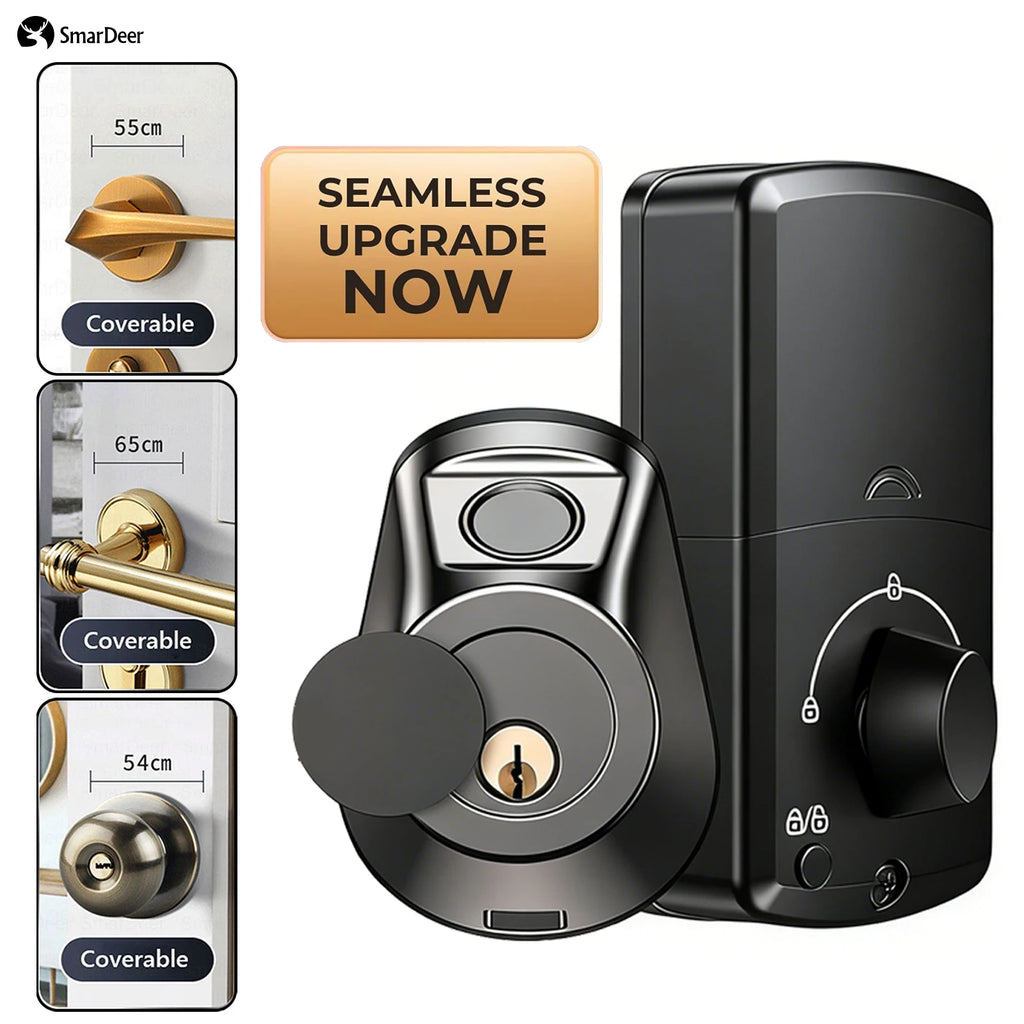 SmarDeer Electronic Lock for Tuya Smart Lock Keyless entry Digital Door Lock Smart Deadbolt with Fingerprint