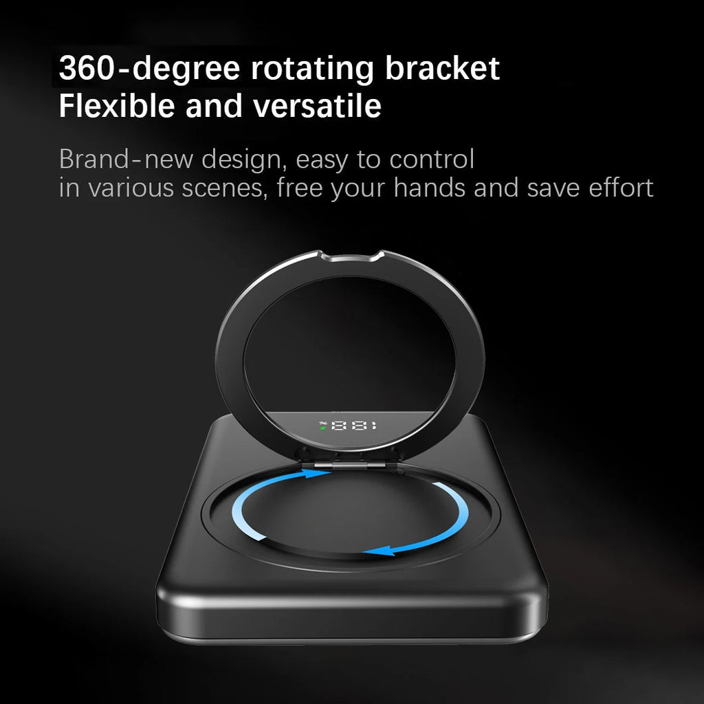 10000mAh Magnetic Power Bank for MagSafe,Wireless Fast Charger Stand 20W Portable Slim Mini External Battery For iPhone Samsung