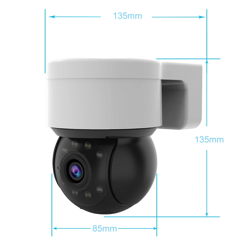 Outdoor Waterproof Wireless 1080P 2MP Camera Tuya Smart Life Home Security PTZ IP Zoom Dome Cameras CCTV Video Surveillance