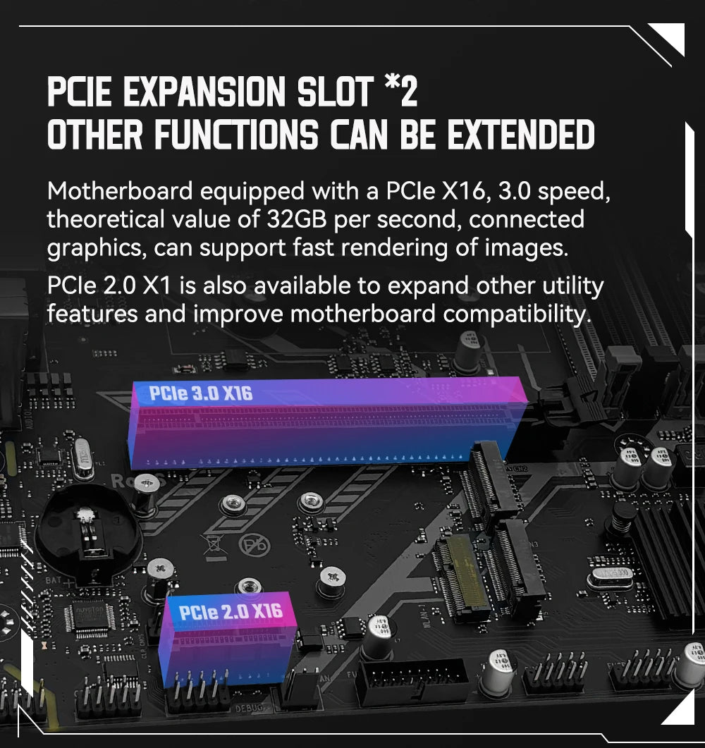 MACHINIST B450M-AM4-K ADM Motherboard Supports AM4 Series (Ryzen 1-5 CPU) DDR4 RAM Dual NVME M.2 With HDMI Interface VGA DP
