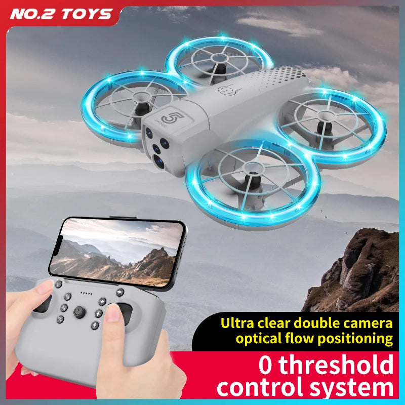 Mini Drones Children Toys 2.4G Rc Quadcopters with Camera Racing Drone Remote Control Aircraft LED Lights Rc Drone Toys for Boys