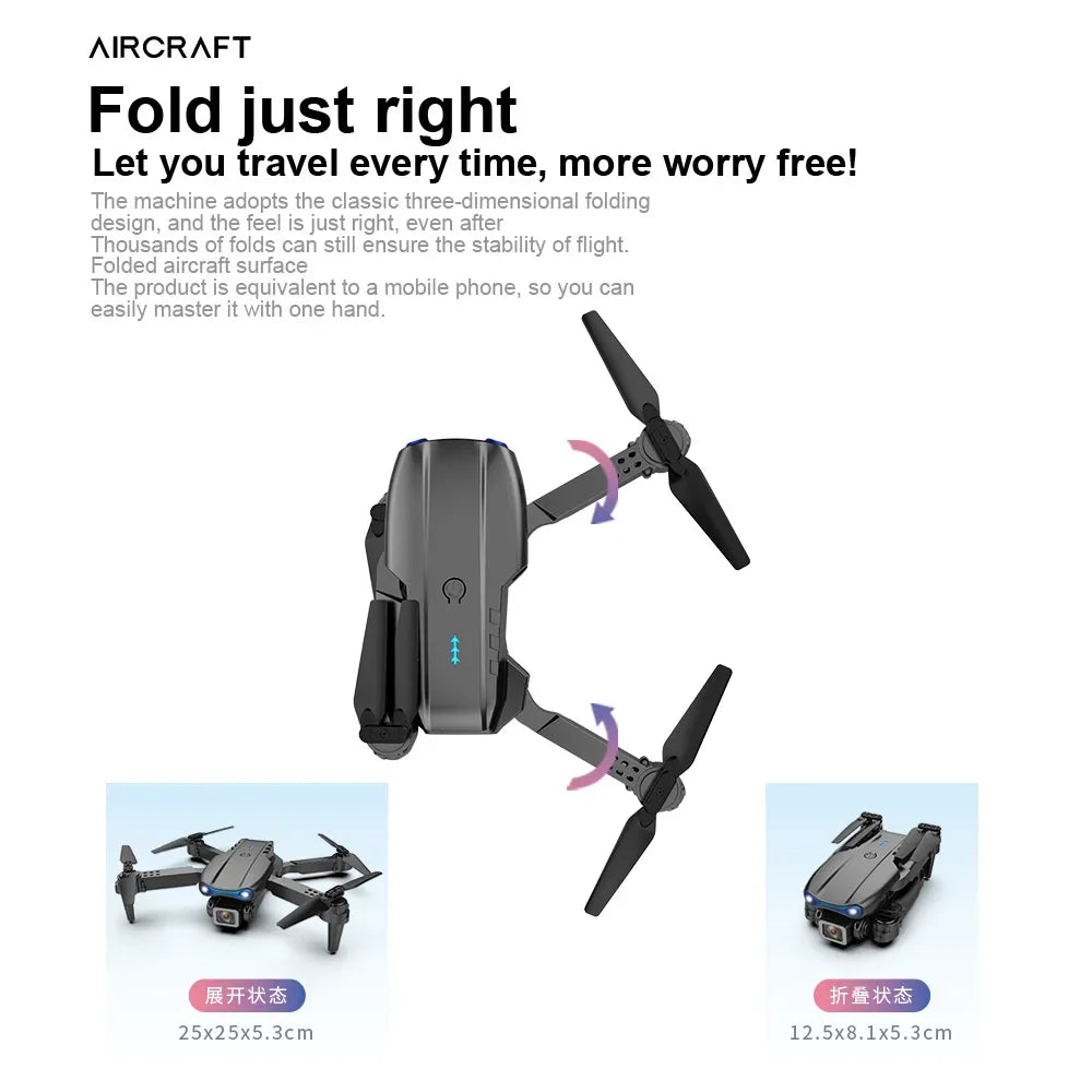 E99 K3 Pro HD 4k Drone Camera High Hold Mode Foldable Mini RC WIFI Aerial Photography Quadcopter Toys Helicopter