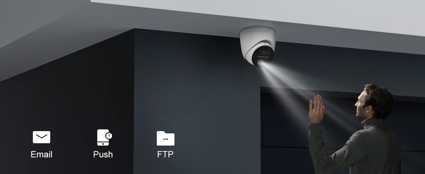 Anpviz 8MP 4K PoE IP Camera Outdoor Security Camera Color Night Vision Smart Motion Detection One-way Audio CCTV Camera H.265+