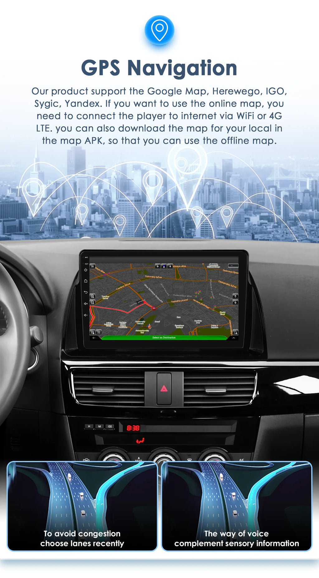 Android 13 For Mazda CX5 CX-5 2012-2015 Car radio multimedia player GPS navi Stereo 4G 8Core Autoradio 2din Touch screen Audio