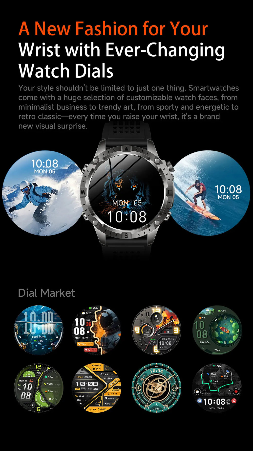 2026 NEW Outdoors Offline Map GPS Smart Watch L1+L2 Dual Band GPS Compass Cycling Run Swim Heart Rate 10ATM Military Smartwatchs