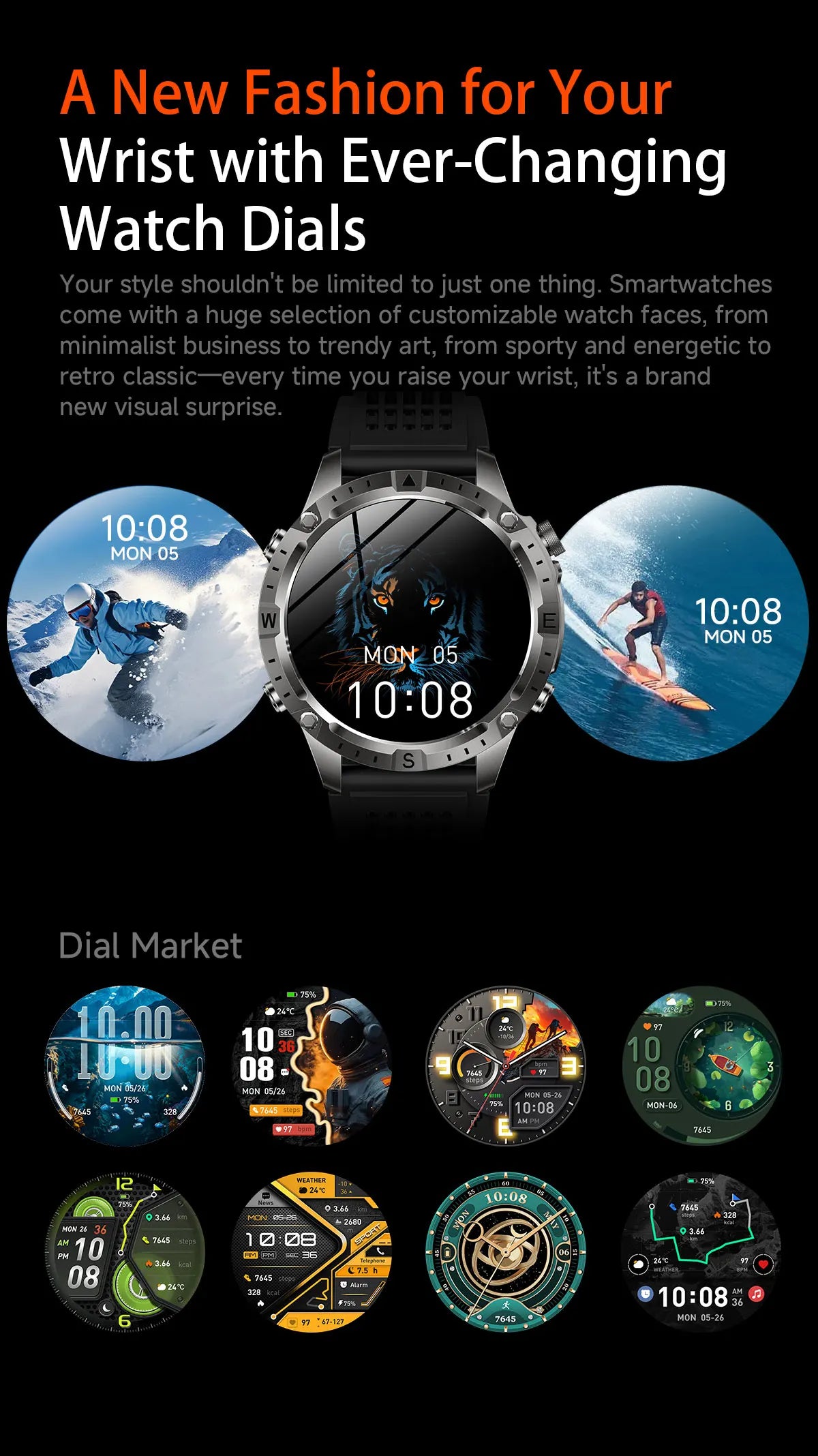2026 NEW Outdoors Offline Map GPS Smart Watch L1+L2 Dual Band GPS Compass Cycling Run Swim Heart Rate 10ATM Military Smartwatchs