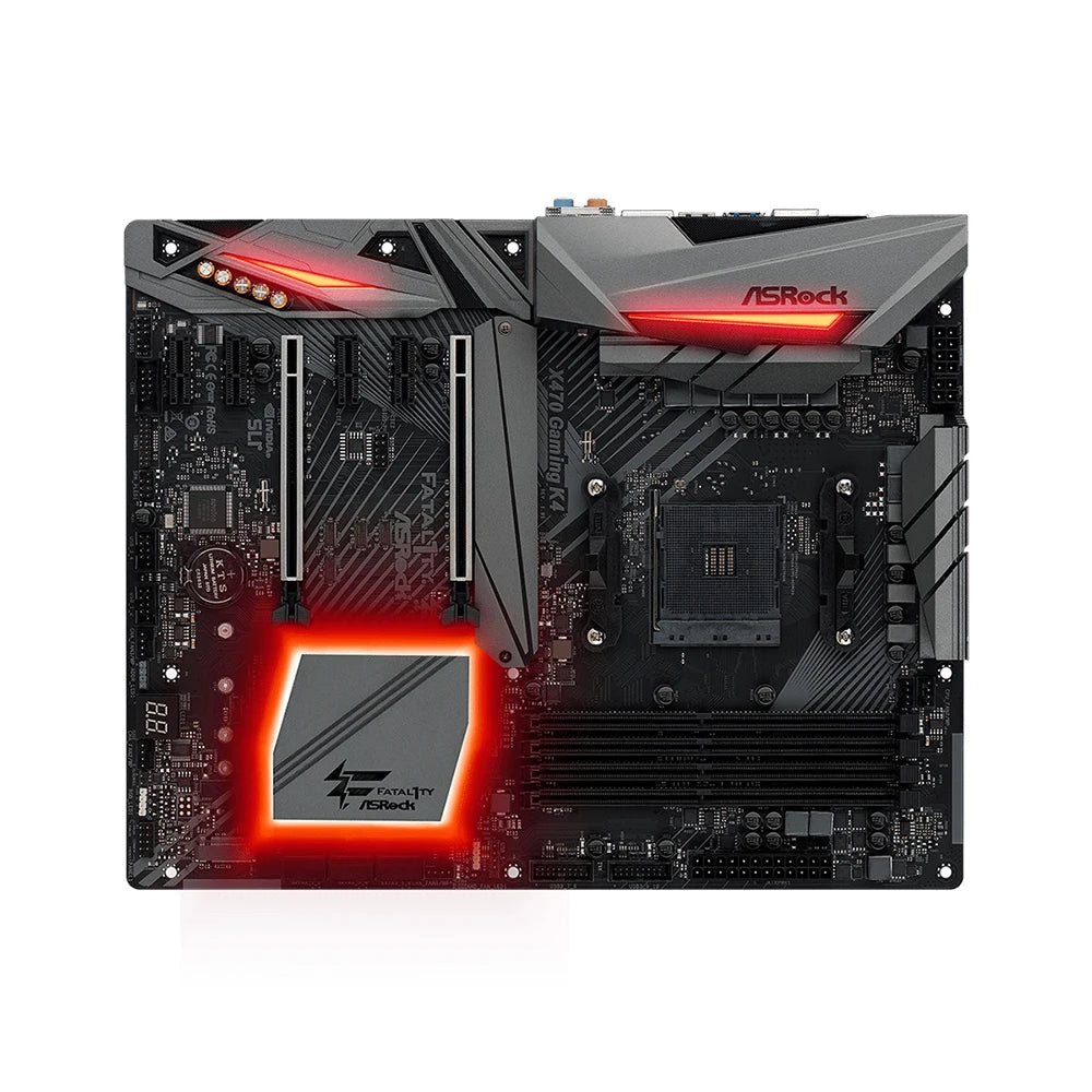 ASROCK X470 GAMING K4 Motherboard AMD AM4 Support 5800X3D 5700x3D 5700X 5600G 4600G CPU AMD X470 4xDDR4 HDMI ATX Mainboard