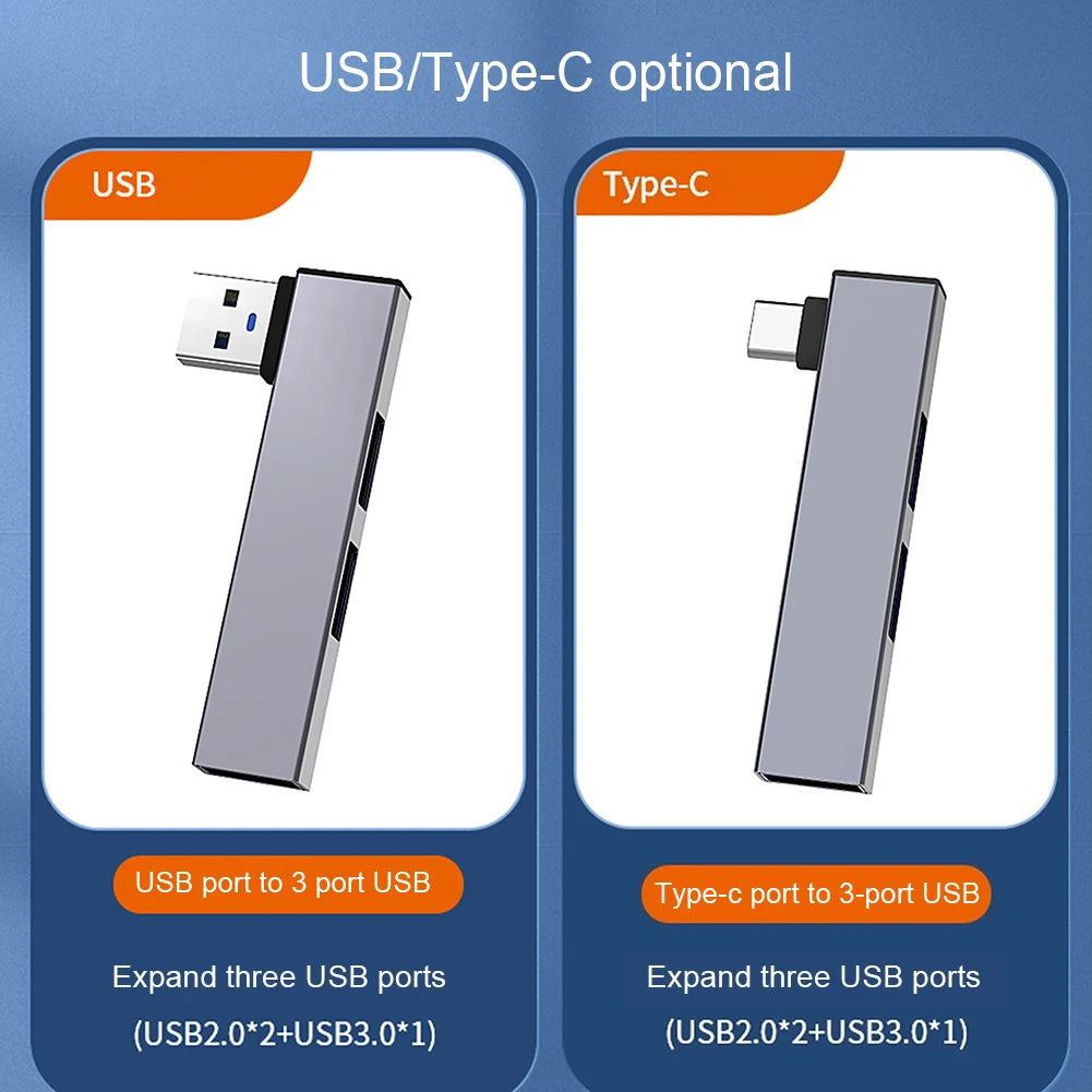 1/2PCS 3 in 1 USB HUB OTG USB 3.0/Type-C 3.0 To 3 USB USB Splitter Hub Speed 5.0Gbps 3 Port Type C HUB for PC Laptop Computer