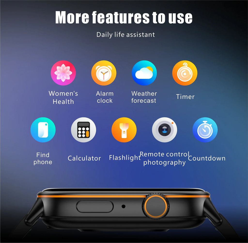 New For Android iOS Outdoor GPS SmartWatch Men 2.01" HD AMOLED Compass 420mAh 178+Sport Mode Waterproof Bracelet Smartwatch 2026