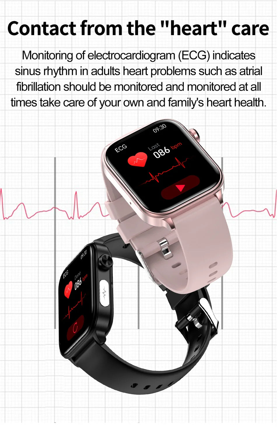 2025 New 24-Hour Health Monitoring Smart Watch Men Uric Acid Blood Lipids Heart Rate Bluetooth Call Smartwatch Women