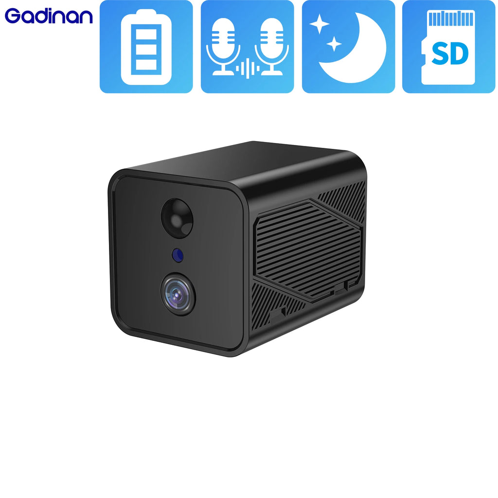 Mini 4G SIM/ WIFI Indoor Security Built-in Battery Power Wide Angle Humanoid Detection CCTV Home Surveillance Network IP Camera