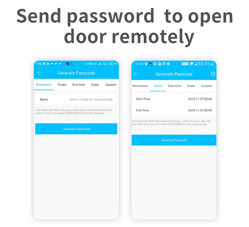 ZHDCOOKEY Electronic European Waterproof Bluetooth TTlock Fingerprint IC Card Password Digital Smart Door Lock For Aluminum Door