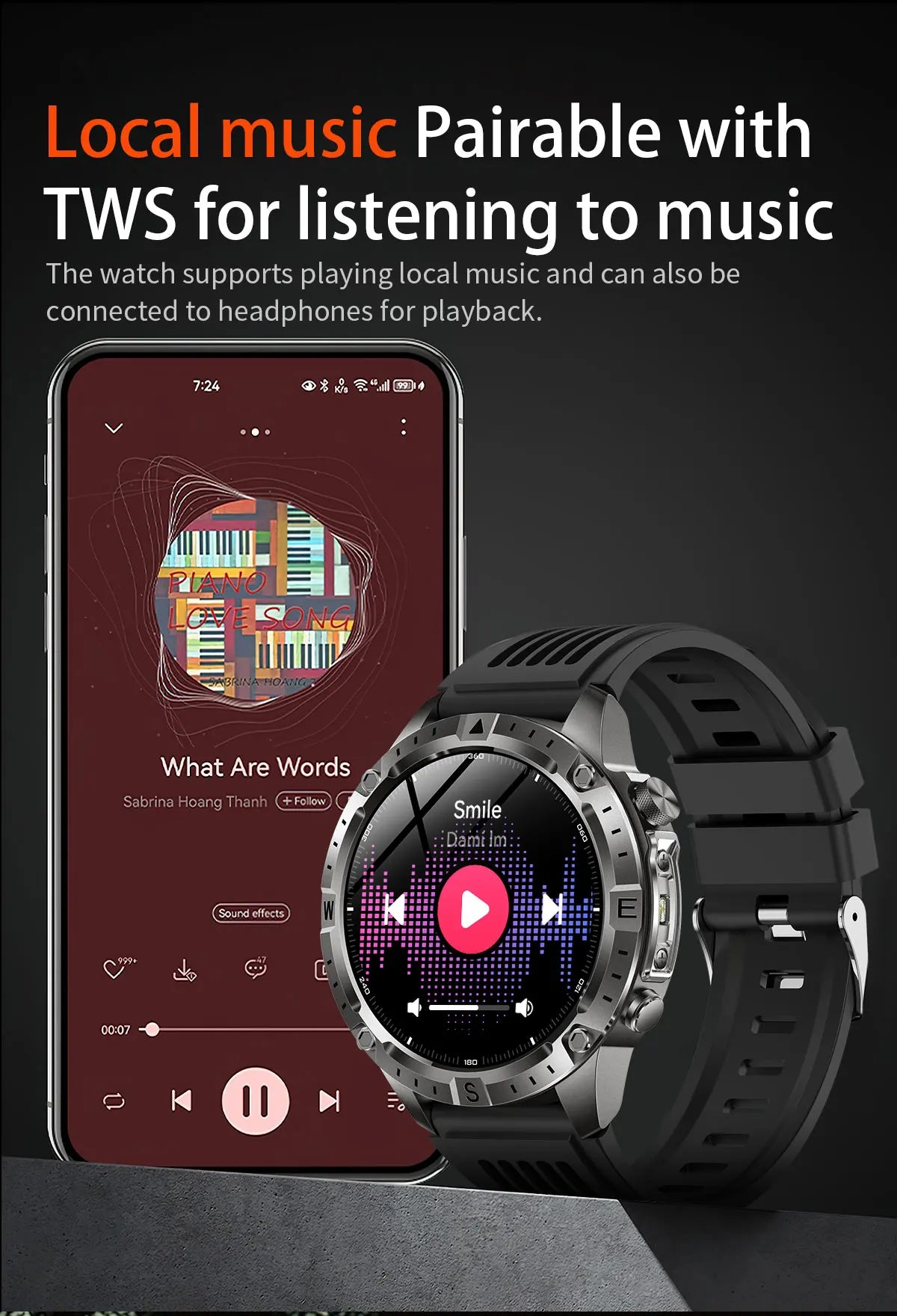 New Outdoor Offline GPS Map Smart Watch 2GB Memory AI Chat GPT Bluetooth Call 3ATM Waterproof AMOLED HD Men Sports Smartwatches