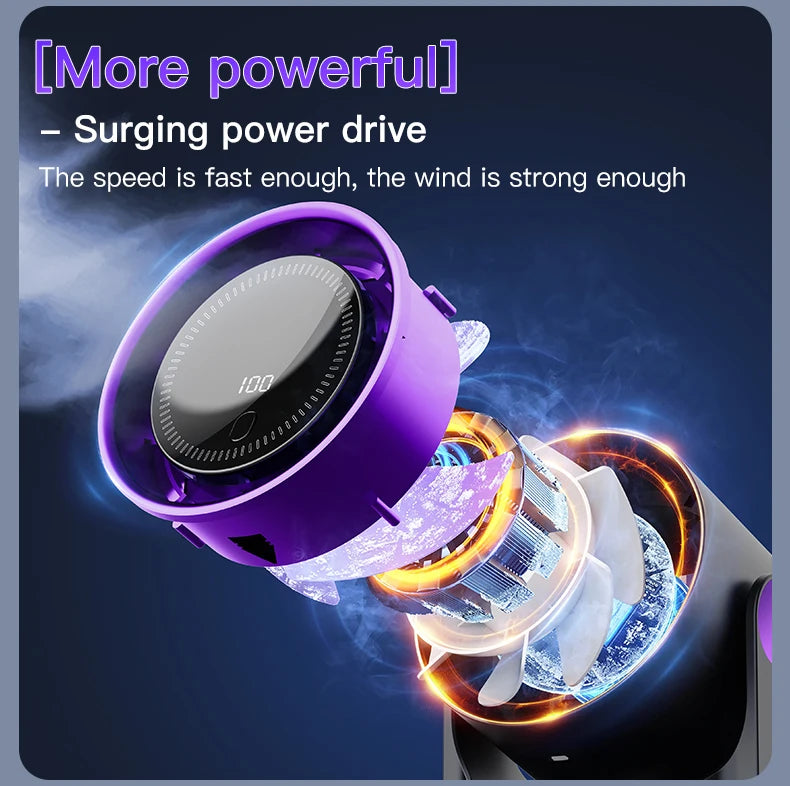 TINSOL New Desktop Electric Fan Air Circulator, Wireless Portable Home Silent Ventilator Suitable for Desktop Wall and Ceiling