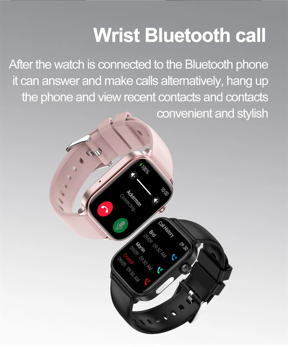 2025 New 24-Hour Health Monitoring Smart Watch Men Uric Acid Blood Lipids Heart Rate Bluetooth Call Smartwatch Women