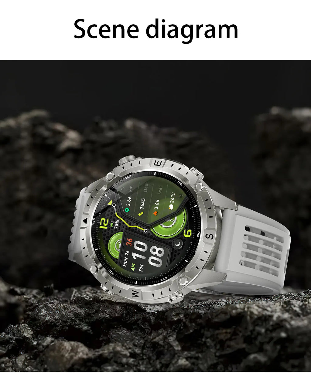 New Outdoor Offline GPS Map Smart Watch 2GB Memory AI Chat GPT Bluetooth Call 3ATM Waterproof AMOLED HD Men Sports Smartwatches