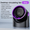 TINSOL New Desktop Electric Fan Air Circulator, Wireless Portable Home Silent Ventilator Suitable for Desktop Wall and Ceiling