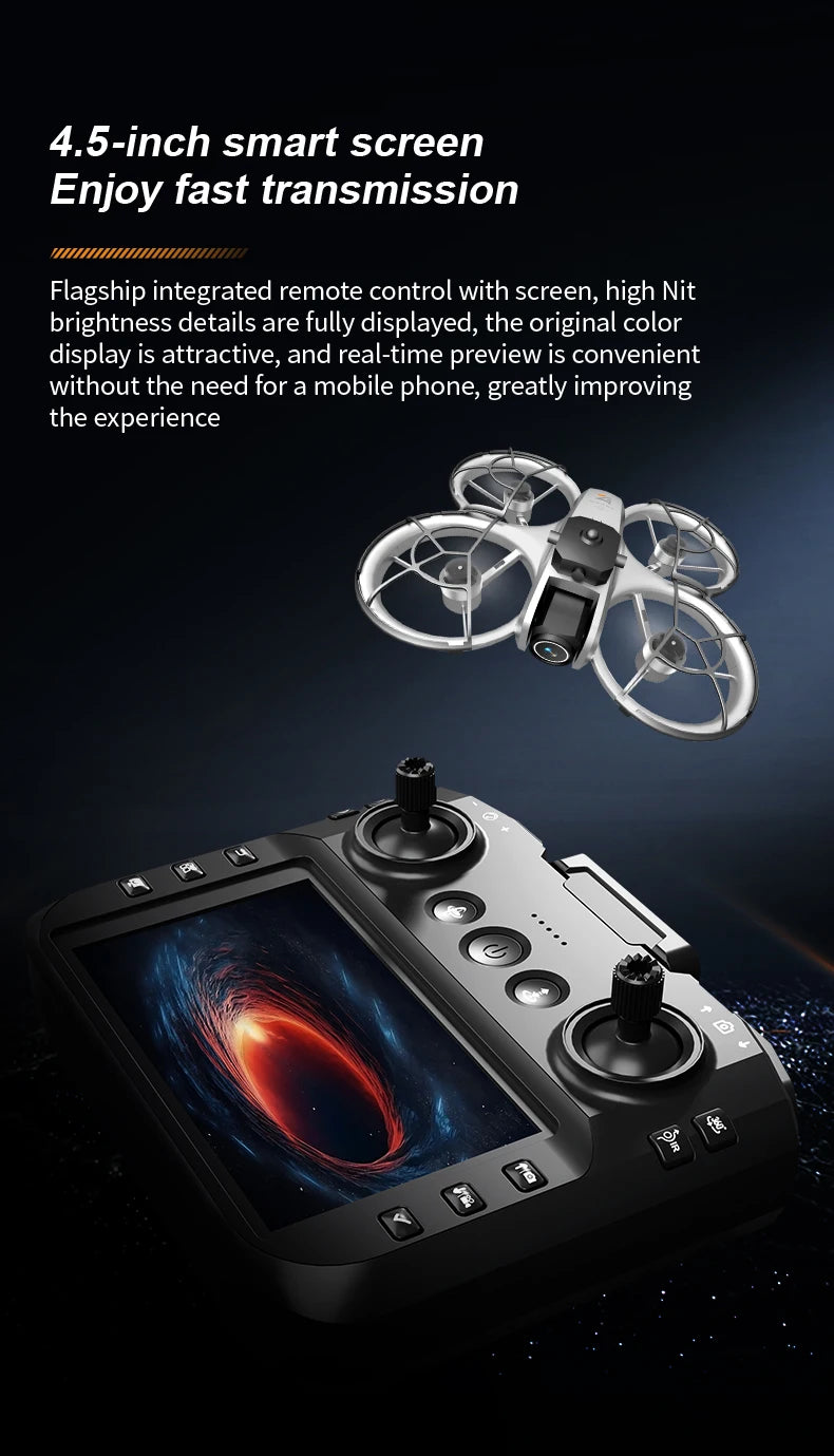 New Z4 Mini Drone 4K HD Camera  Aerial Photography Brushless Motor Optical flow positioning Large screen Rc Quadcopter Toys Gift