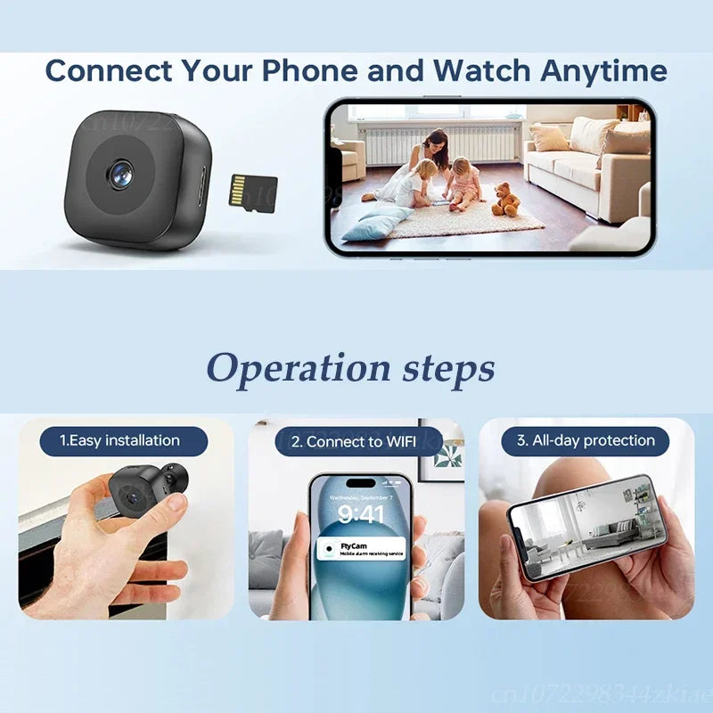 New 4K Security Camera Mini Full Color Night Vision HD WiFi Monitor Waterproof Motion Detect Surveillance mini Camera 2026