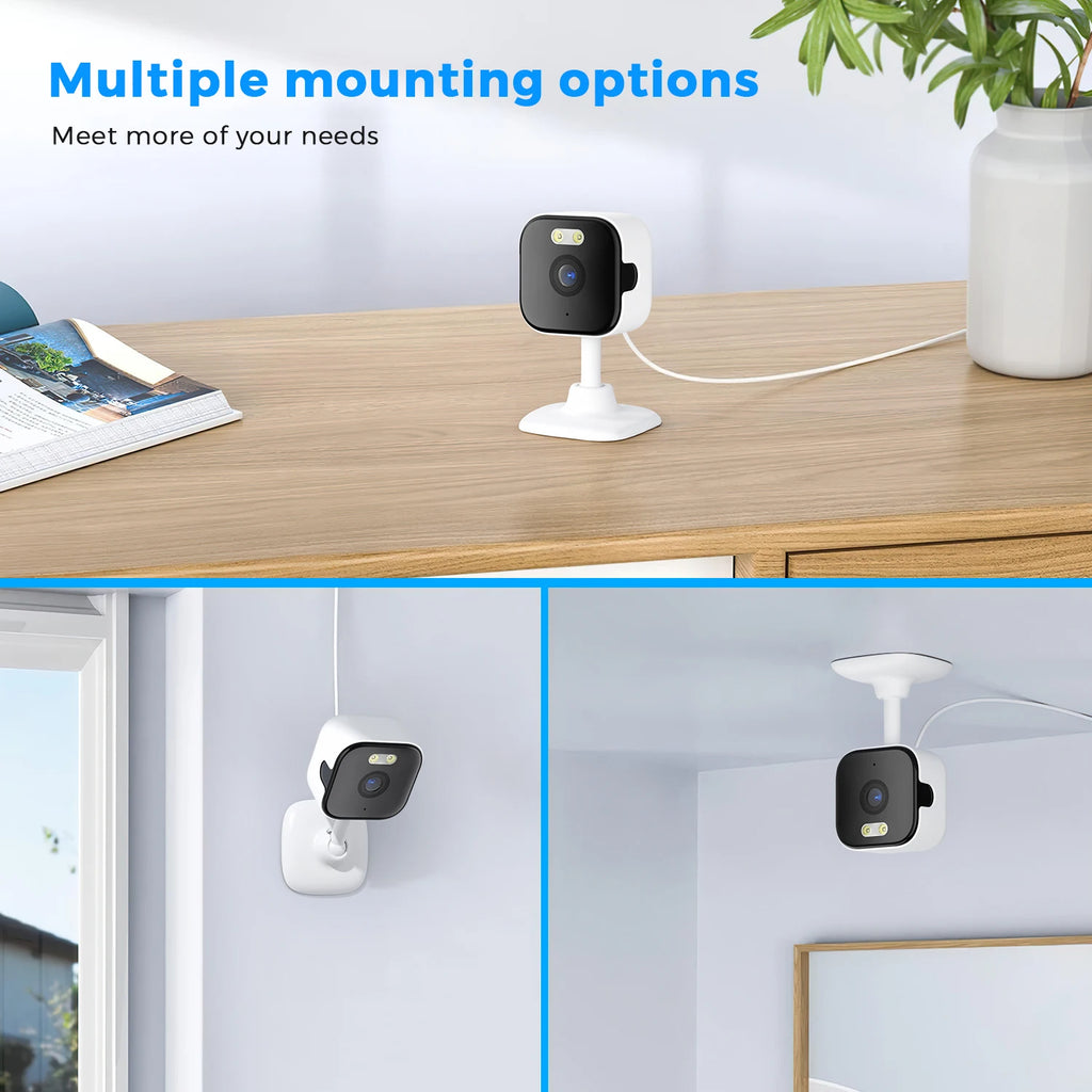 BESDER 5MP Mini Cube Camera Wifi Indoor Two Way Audio Human Detection Home 3MP CCTV Security IP Camera 2MP 5X Zoom O-Kam Pro APP