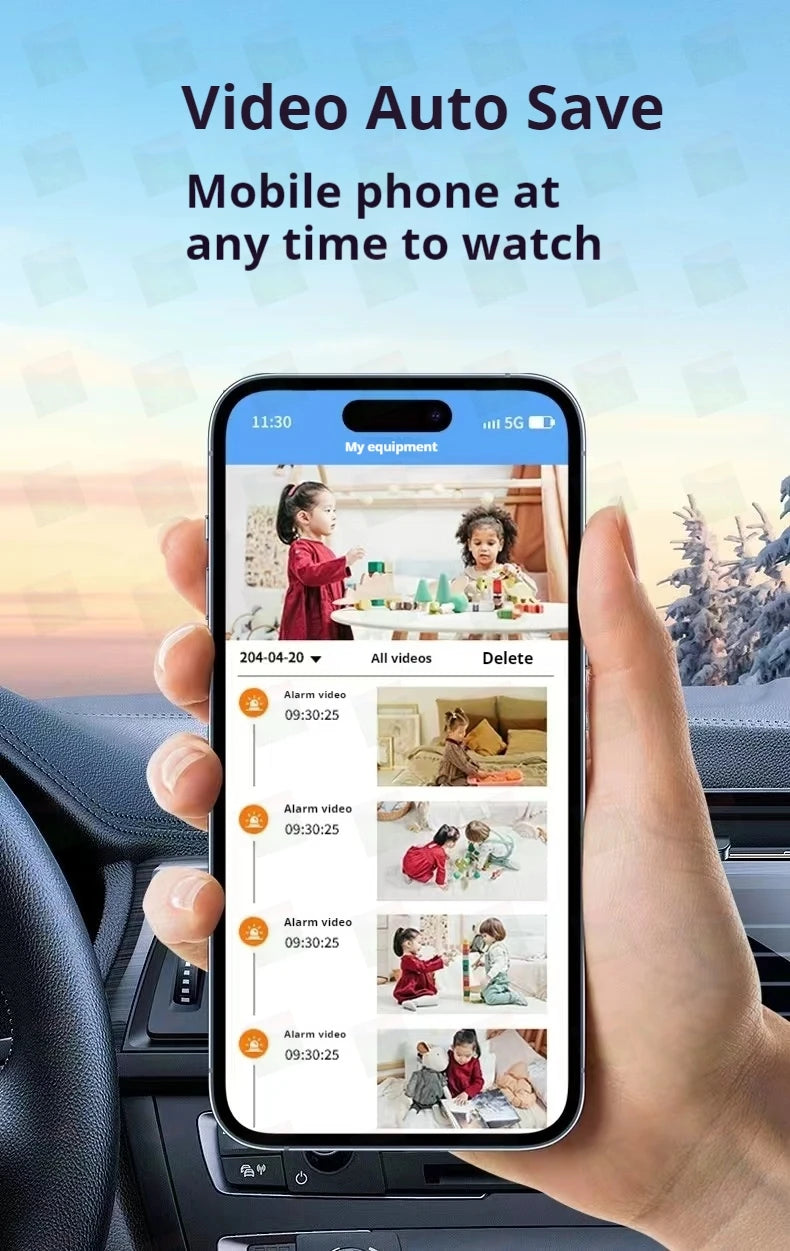Q Brand Ultra-High Definition Small Camera Wireless Monitor Home Wifi Remote Mobile Phone 360-Degree Panoramic Mini Photography Indoor Home Connected Plug-In-Free Cat Eye Non-Micro Non-Invisible Non-Hidden
