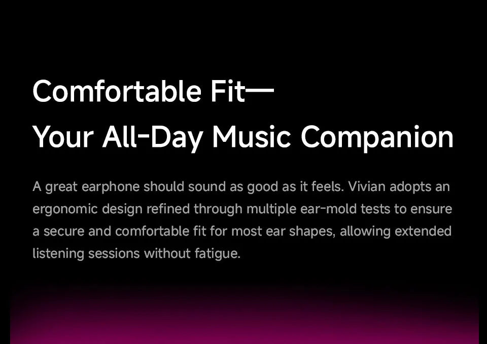 CVJ Vivian In Ear Earphones 10mm Dynamic Driver suitable for Music and Gaming 0.78mm Detachable Cable HiFi Sound Quality