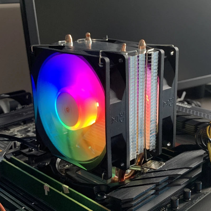 X99 CPU Air Cooler 2/4 Heat pipes 3PIN/4PIN Quiet CPU RGB Cooling Fan For Intel LGA 775 1366 1151 1155 1200 1700 2011 AM4 AM5