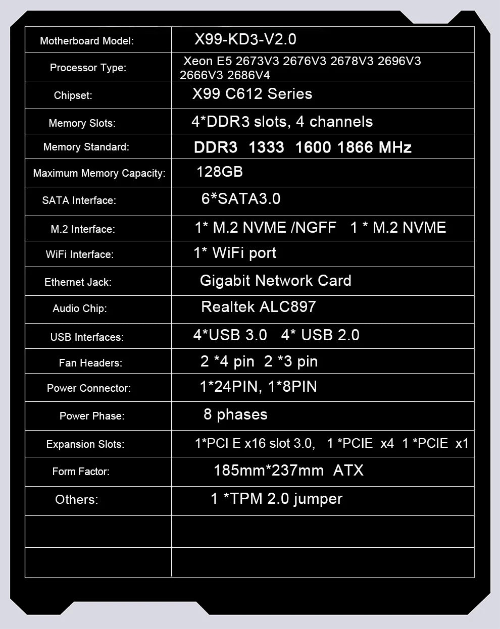 X99 DDR3 TPM 2.0 PIN Motherboard Combo kit Xeon E5 2673 2676 2666 2678 V3 2686 V4 CPU 32GB DDR3 1600MHZ Memory set c612 x99 kit