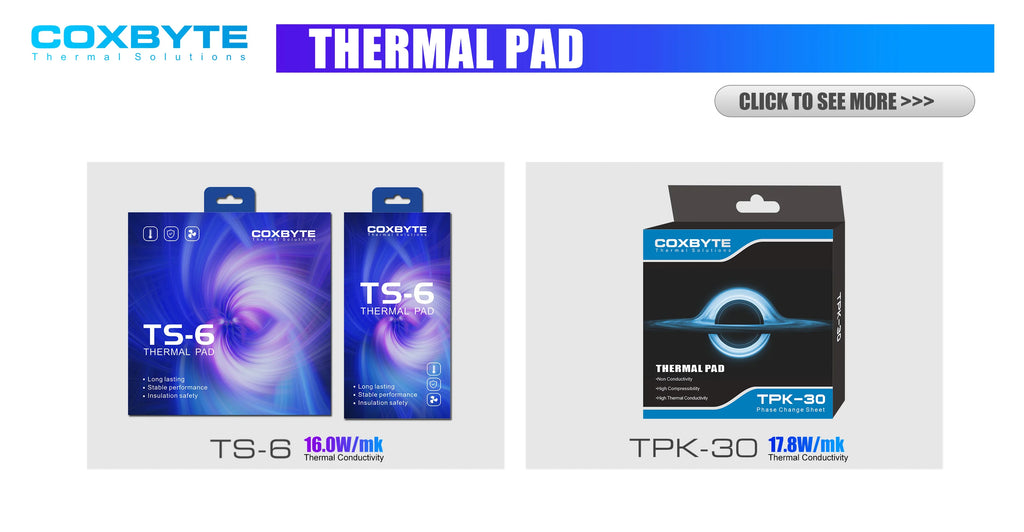 Coxbyte TS8 Heat Conducting high-performance thermal pad CPU/GPU Graphics Card thermal pad Motherboard