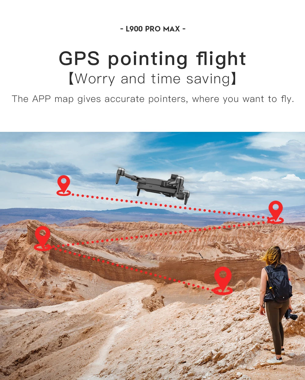 L900 Pro SE MAX GPS Drone 4K Professional With Camera WIFI 360 Obstacle Avoidance FPV Brushless Motor RC Quadcopter Mini Drone
