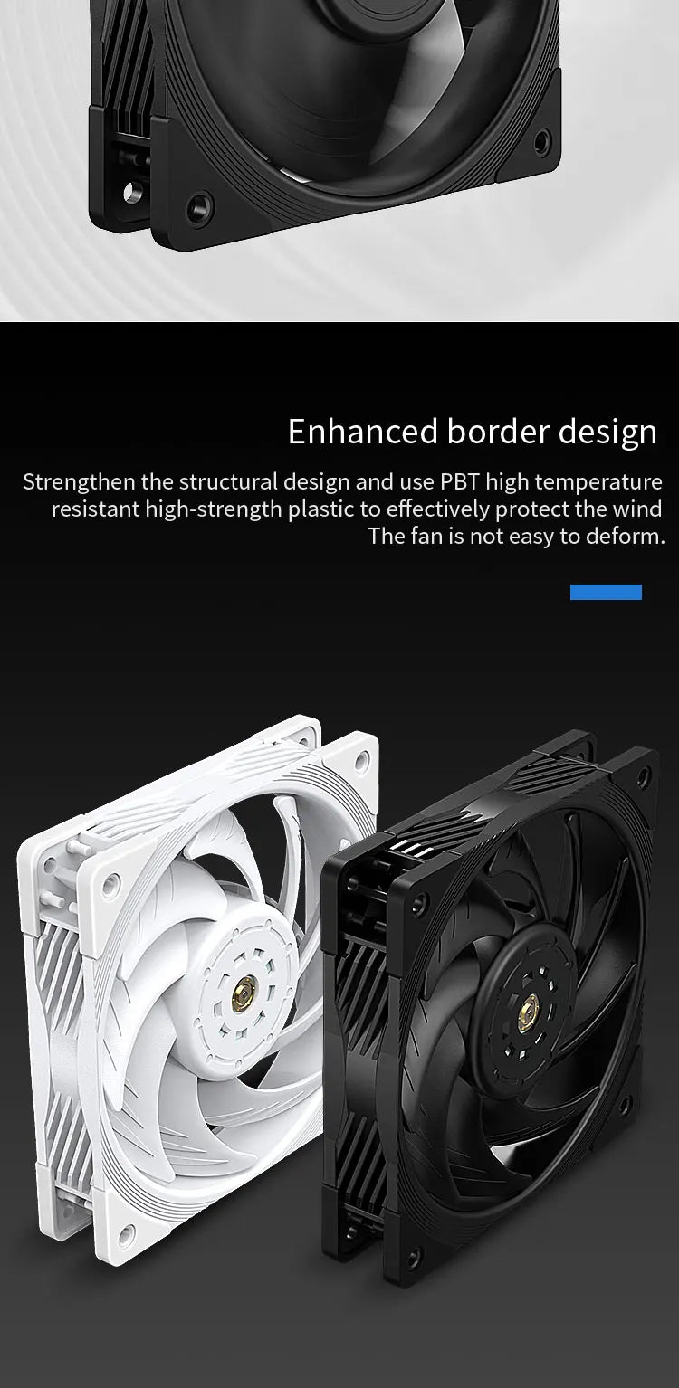 TEUCER T30 12cm Case Fan High Speed Large Air Volume PWM 2150RPM Computer Case Cooling System Fan 120mm SFDB PC Gamer CPU Cooler