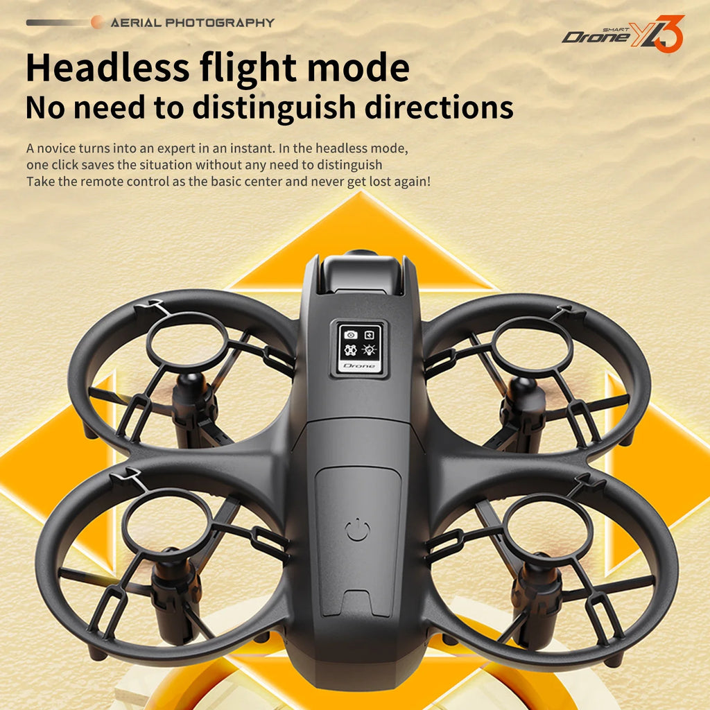 YL3 Mini Drone 8k Camera 180° ESC Optical Flow Positioning WIFI Aerial Photography Remote Control Aircraft G-safe Drone Toy Gif