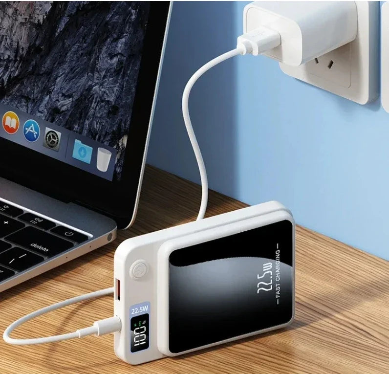 VIVO 50000mAh Magnetic Wireless Power Bank Fast Charger For Magsafe Portable Auxiliary Battery Pack For iPhone Huawei Samsung