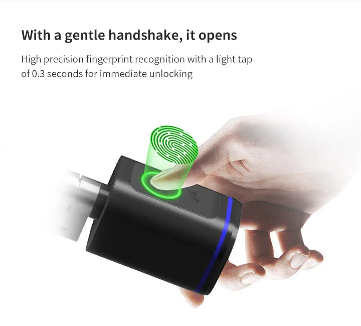 RAYKUBE L31 Tuya BLE Smart Fingerprint Electronic Door Lock Cylinder Lock With Tuya/ Smart Life APP Keys IC Card/NFC Unlock