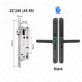 ZHDCOOKEY Fingerprint Biometric Slim Waterproof Smart Door Lock Aluminum RFID Card Password TTLock Electronic Sliding Door Locks