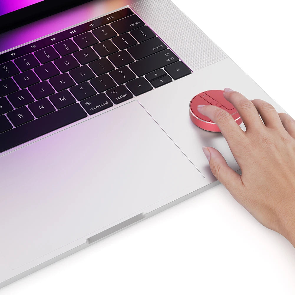 Wireless Mouse 3 Mode Bluetooth5.2/2.4G/USB Mini Capacitive Mice Ultra Thin Wireless Computer Mouse Adjustable DPI for PC Laptop