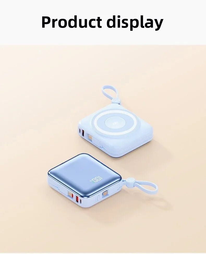 Taepiaai PD20W PowerBank Magnetic 20000mAh Portable Wireless Fast Charging PowerBank for Magsafe for IPhone Huawei Samsung Watch