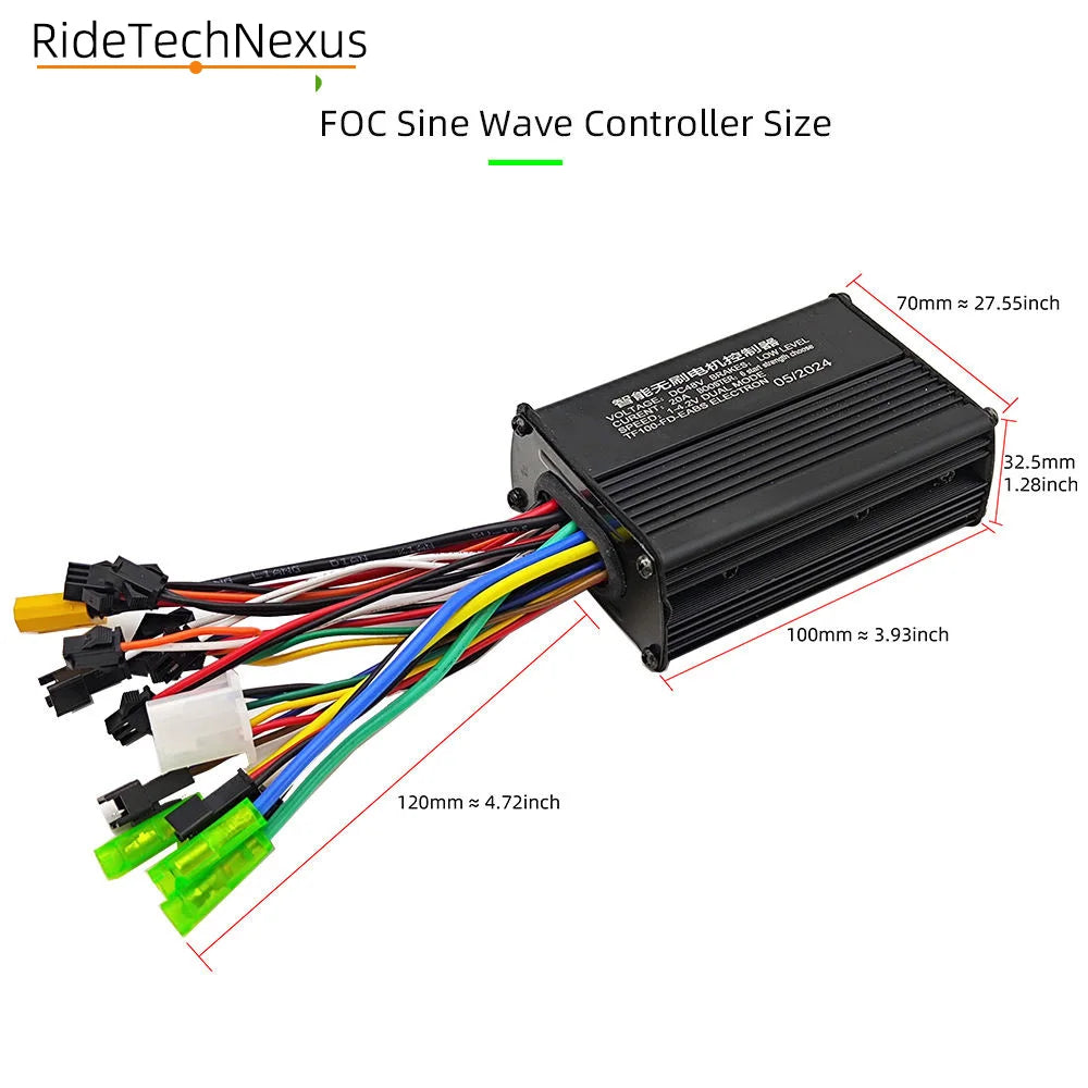 36V 48V 60V 25A 500W 750W E-bike Brushless Motor Sine Wave Controller S866 LCD Color Display for Electric Mountain Bike Scooter