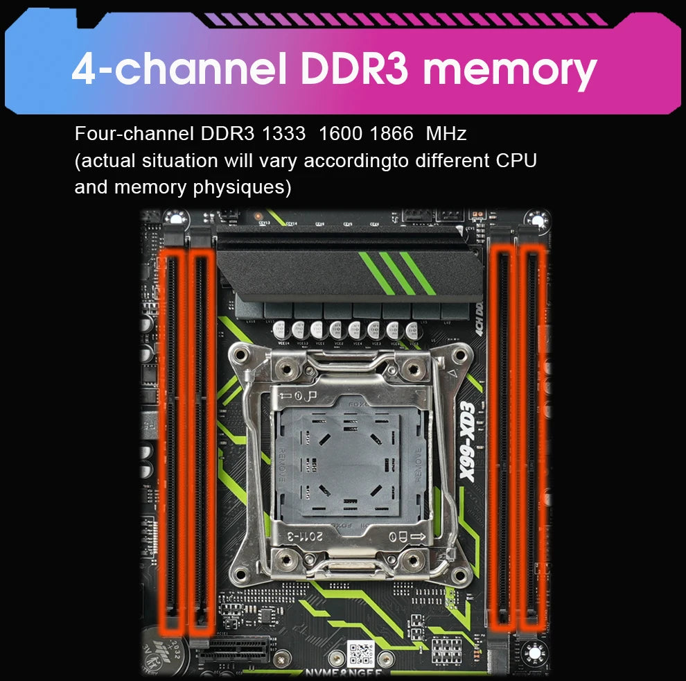 X99 DDR3 TPM 2.0 PIN Motherboard Combo kit Xeon E5 2673 2676 2666 2678 V3 2686 V4 CPU 32GB DDR3 1600MHZ Memory set c612 x99 kit