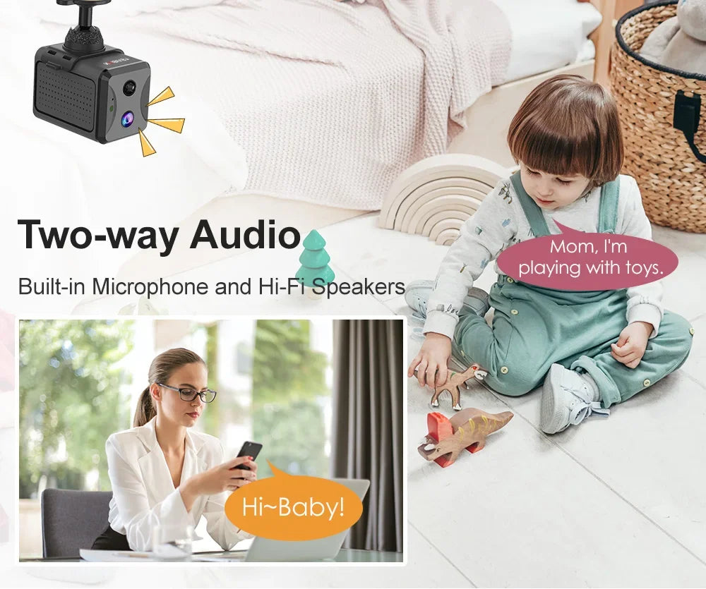 LS VISION 5MP Mini 4G Security Camera SIM Card Wireless Wifi Camera 3800mAh Camcorder PIR Human Detectioon Video Recorder Ubox